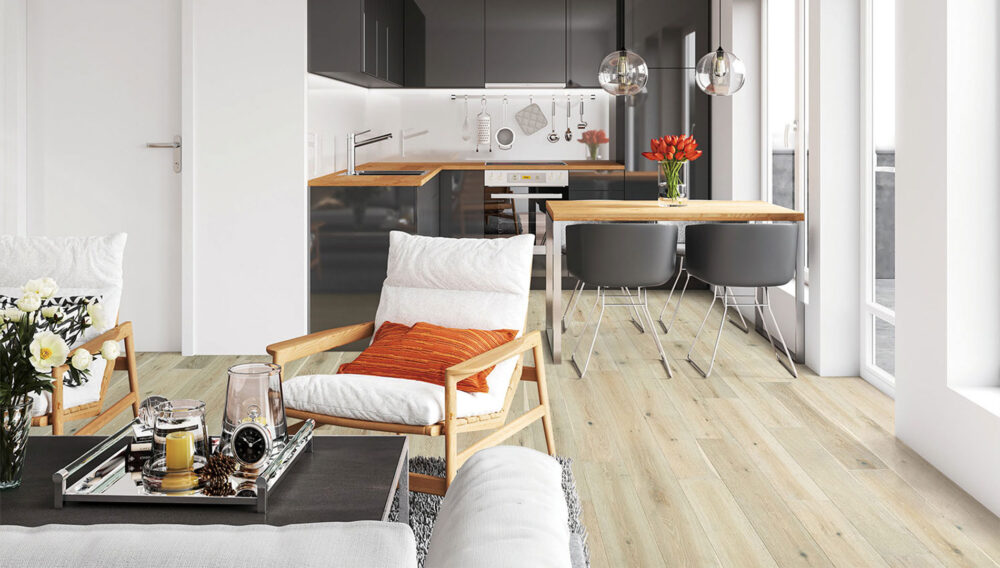Avaron Abalone Engineered Hardwood Room Scene