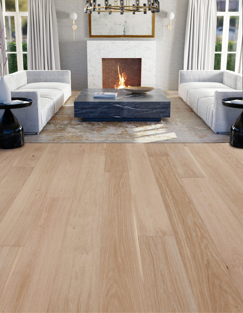 Modern Deluxe Westchester Engineered Hardwood Room Scene