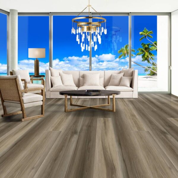VersaCore Piedmont Hope Gray 5.2mm x 9" x 60" Room Scene